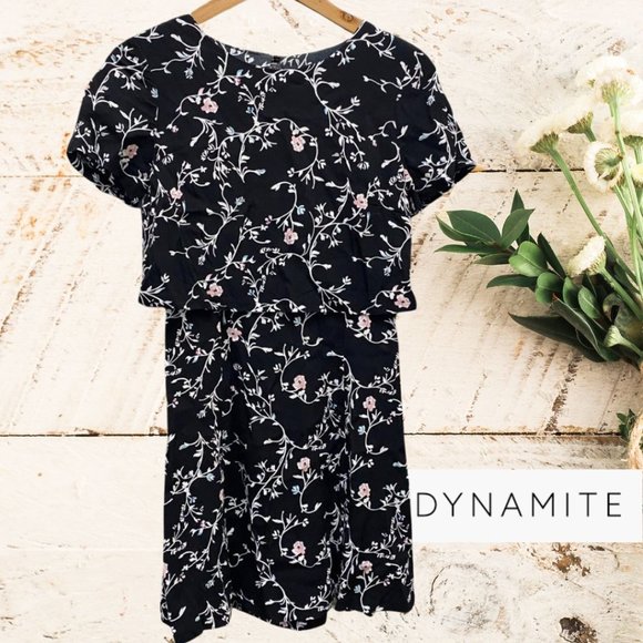 Dynamite Floral Mini Dress - Picture 1 of 9